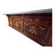 Large early 20th century inlaid wood bar counter - 410cm