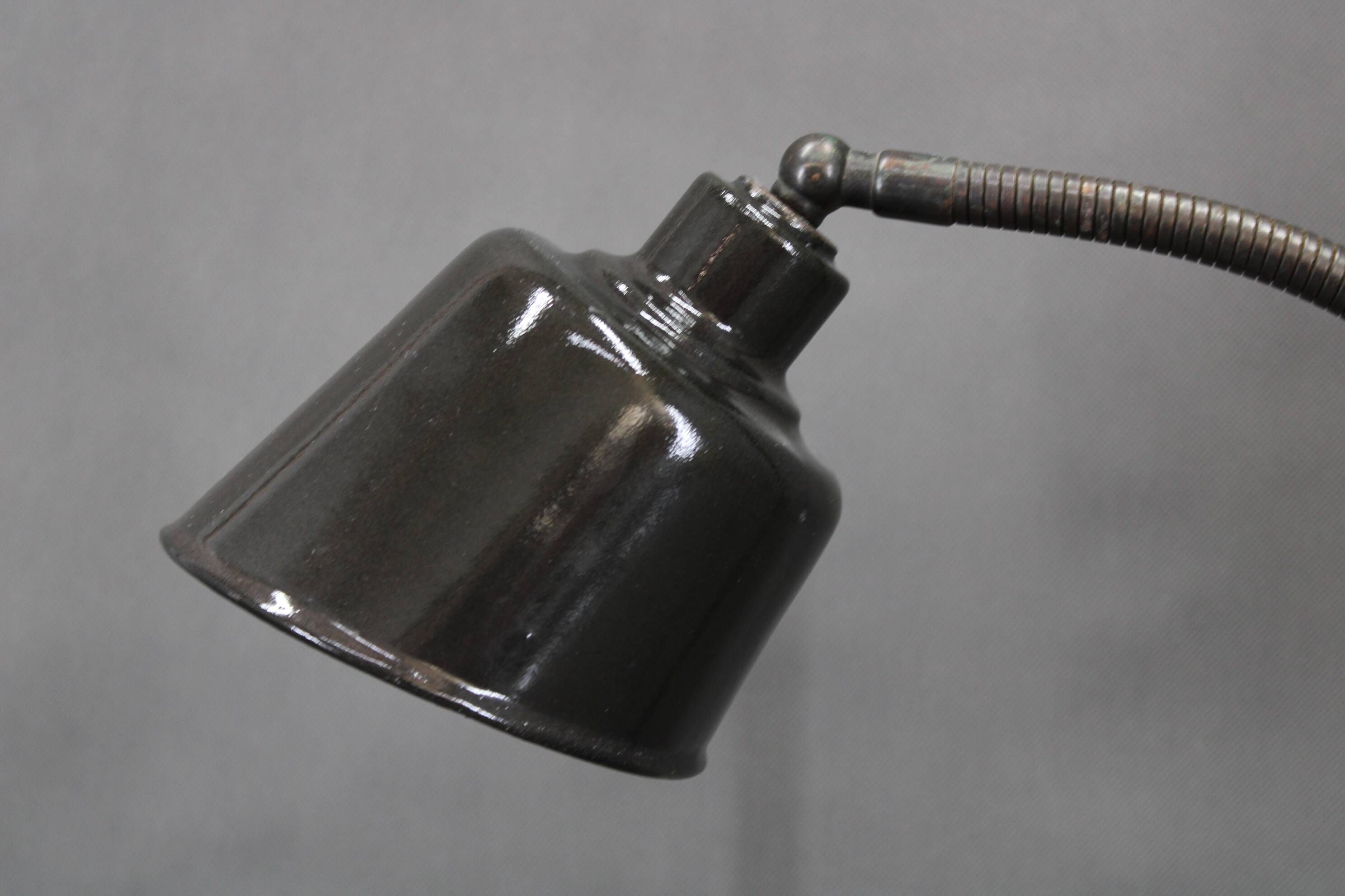 1930s Adjustable table lamp, Czechoslovakia