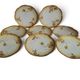 8 porcelain plates from Limoges, Martial Redon / Art Nouveau