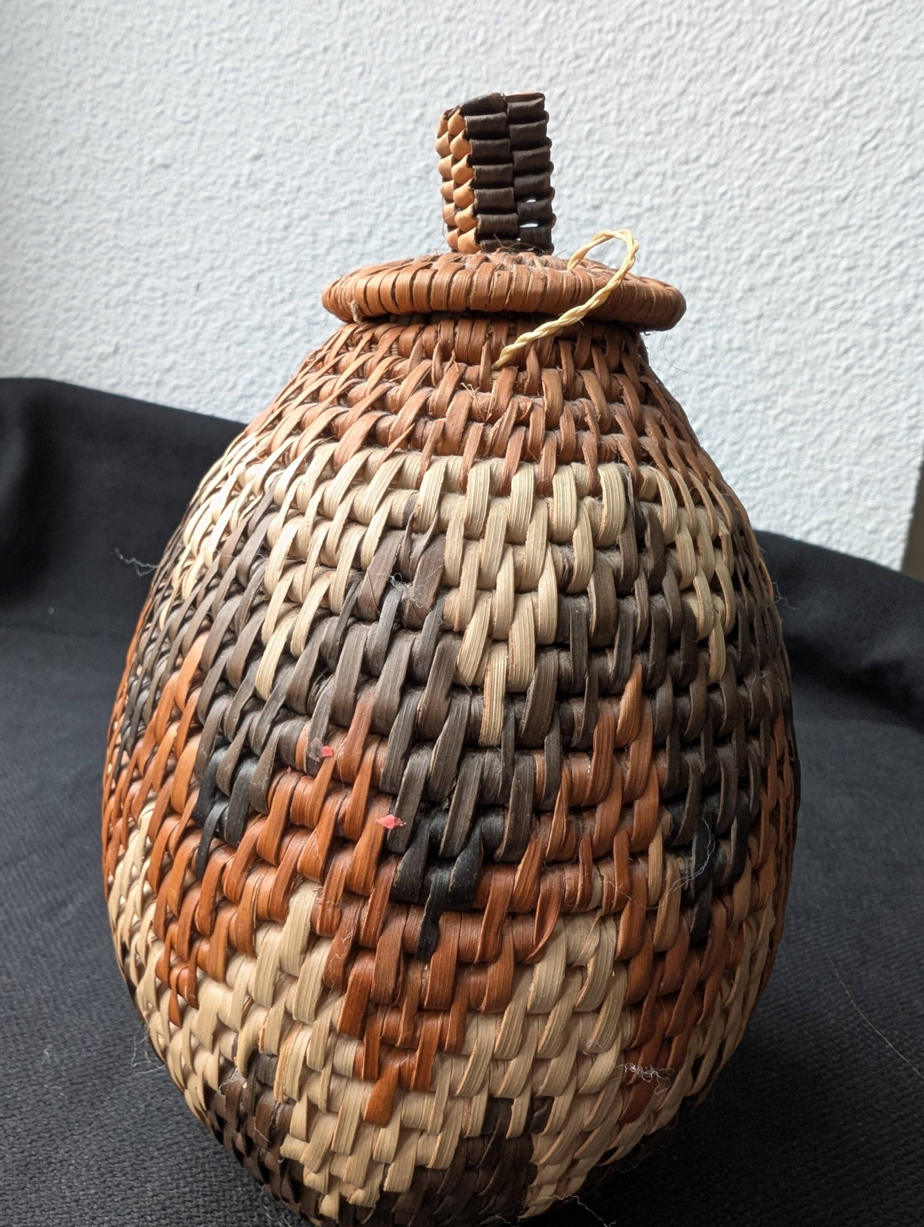 Traditional Zulu herb basket