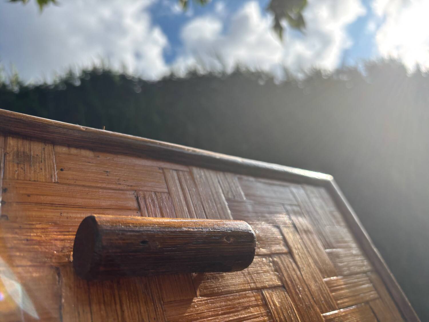 Rattan chest of drawers