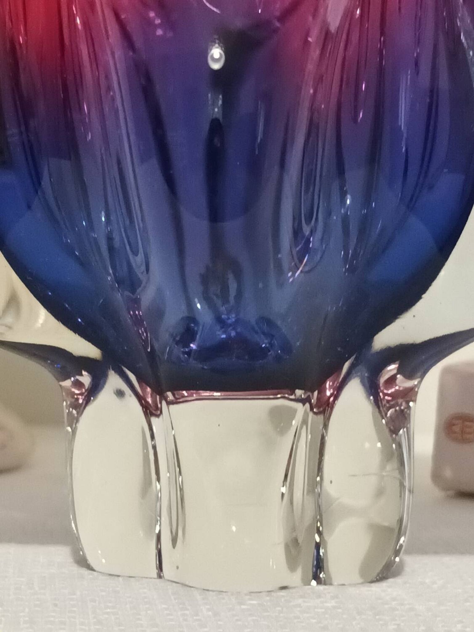 Ashtray in Czech Art Glass, mid-20th century.