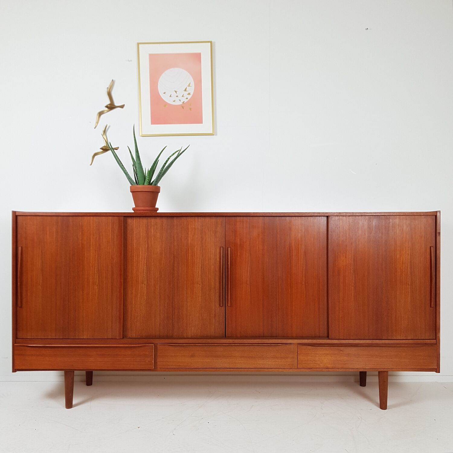 Danish midboard teak cabinet
