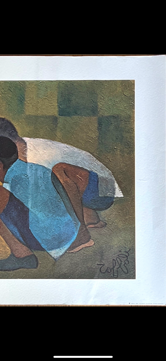 Poster "Les enfants au checkier" by Louis Toffoli