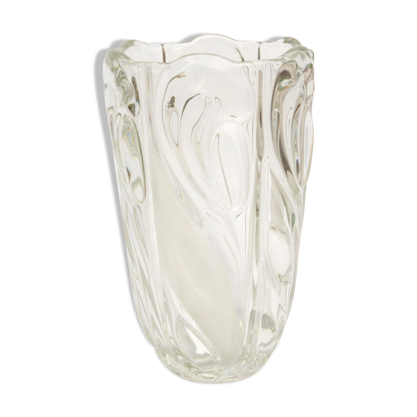 Vase, designed by f. pečený, heřmanova huť, 1970s