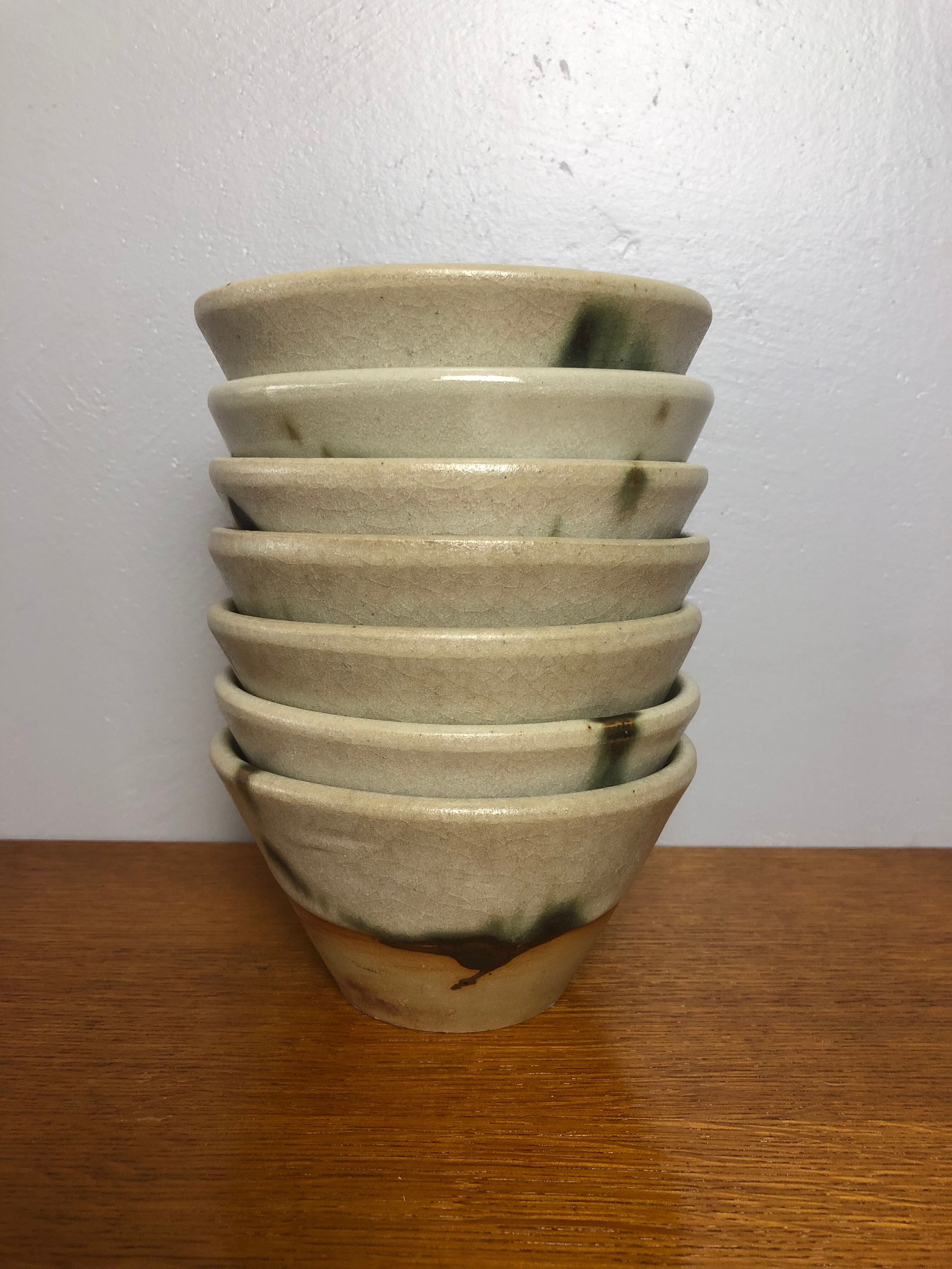 7 ceramic bowls pottery la Colombe