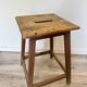 Old wooden painter's stool