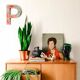 Portrait of a woman in the style of the 70s.