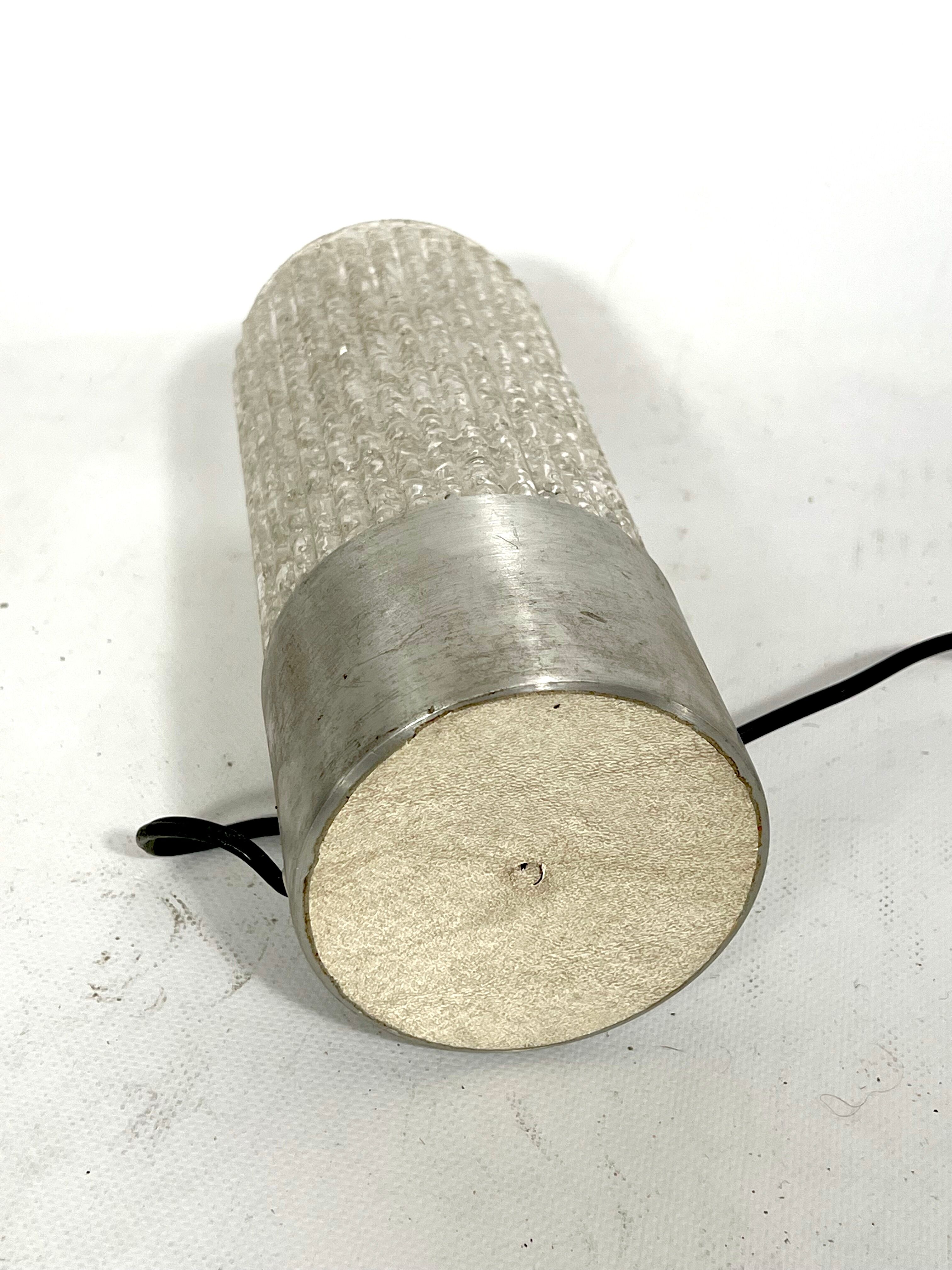 Stilux Milano, vintage glass table lamp model Albenga from 60s