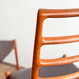 Ensemble de 6 chaises modèle 82 en teck par Niels O. Møller, Danemark