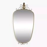 Miroir rétroviseur années 50 60 35x71cm