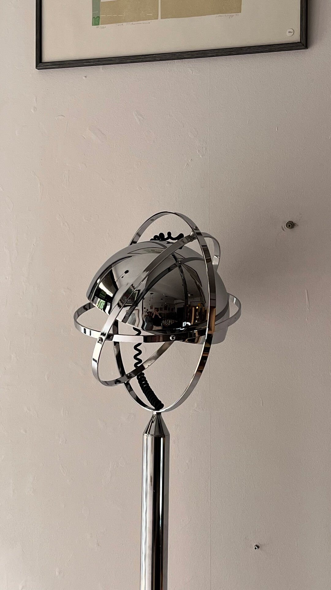Lampe de sol rare par Peter Bliss, années 1980, style Space Age