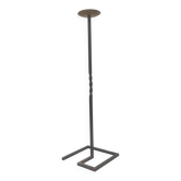 Candlestick pique candle 1950 metal and brass height 124cm
