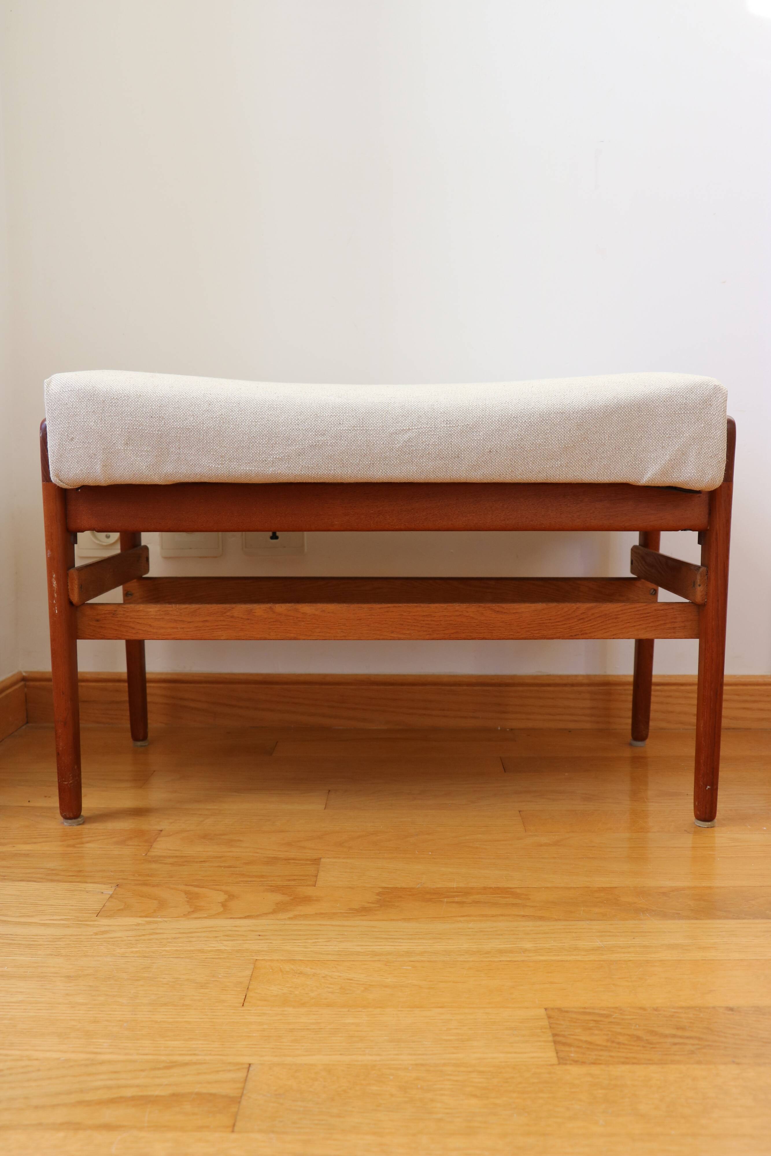 Scandinavian footrest, teak, 1960