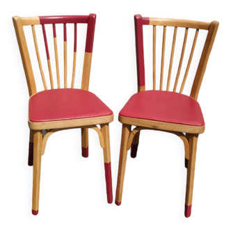 Paire de chaise bistrot Baumann n°12