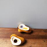 Lot salt shaker vintage pepper yellow slurry pepper