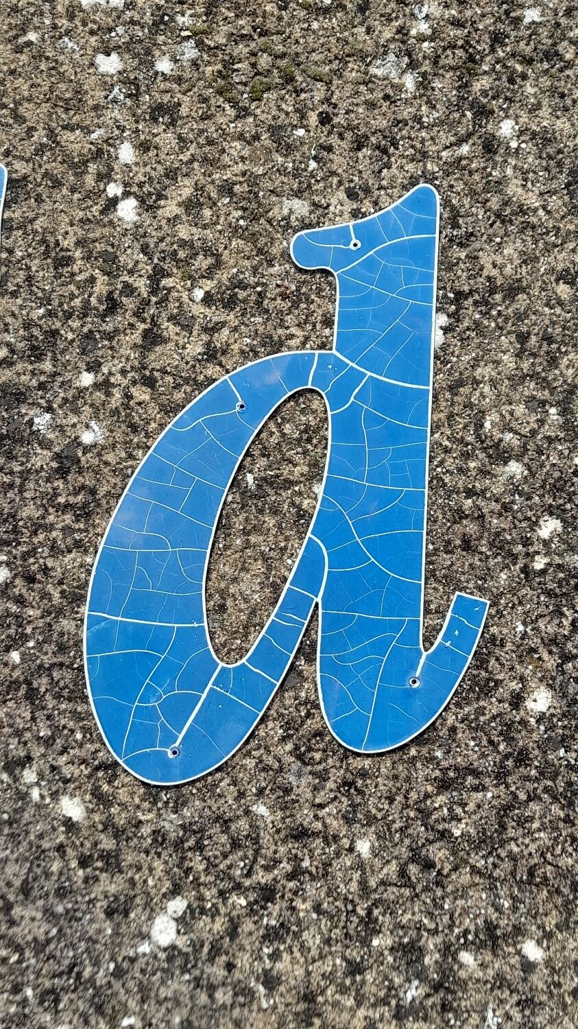 Lot of letters of sign