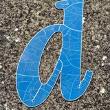 Lot of letters of sign