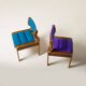 Set of 4 dining chairs by Jan Bocan / Zbynek Hrivnac / Ludvik Volak, 1970s.