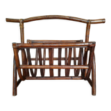 Rattan magazine holders