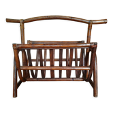 Rattan magazine holders
