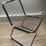3x Chaises Chromées vintage 70’s