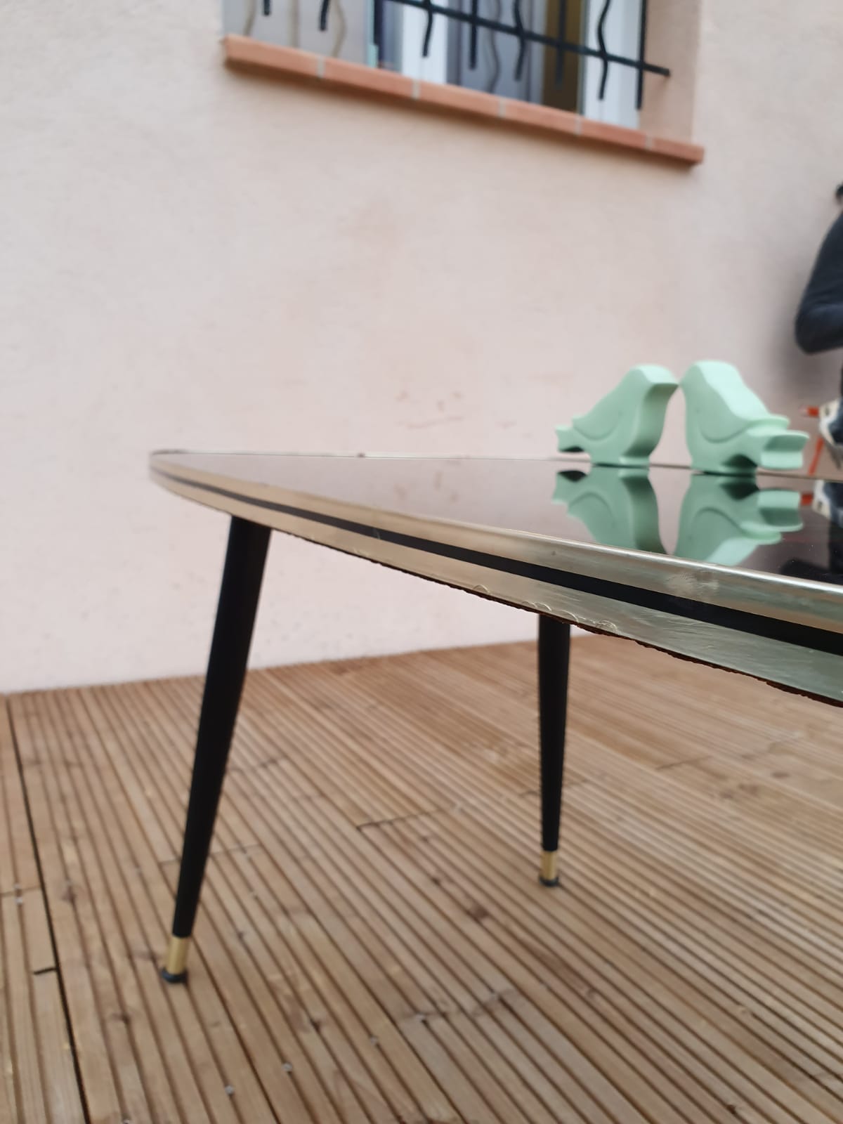 Low foot table compass vintage compass