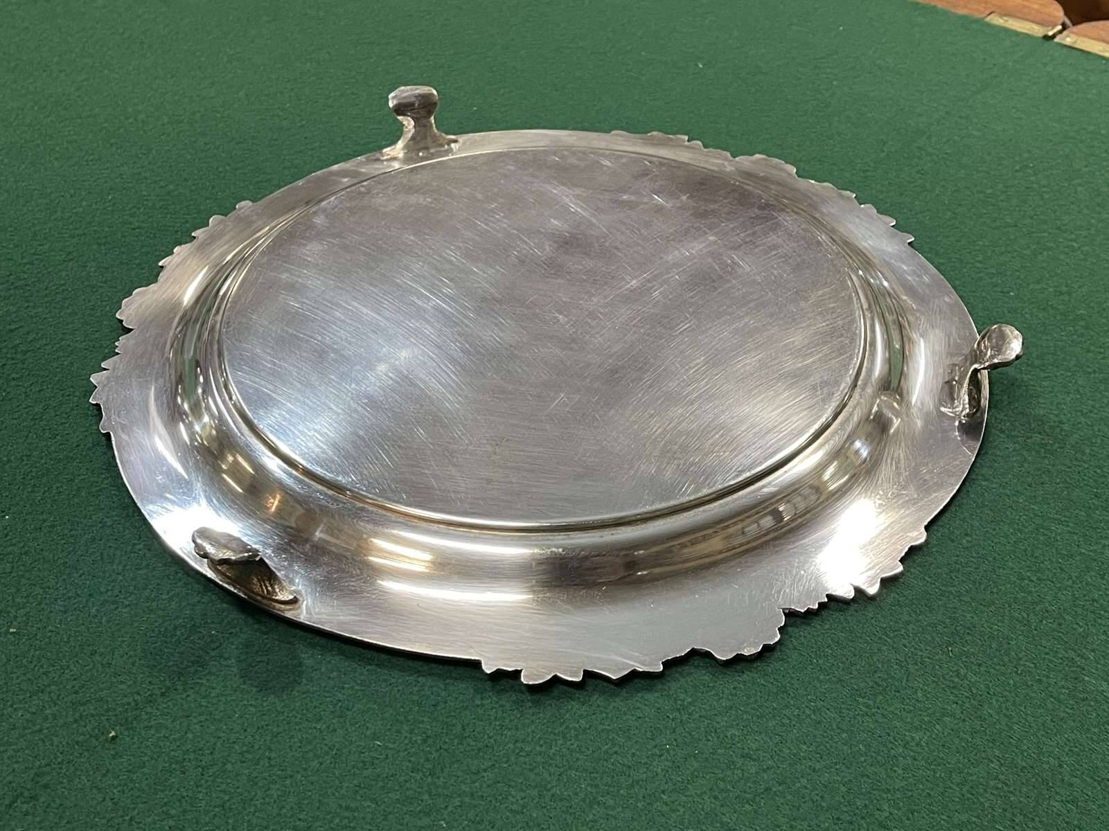 1930s English Silver Plated Tray