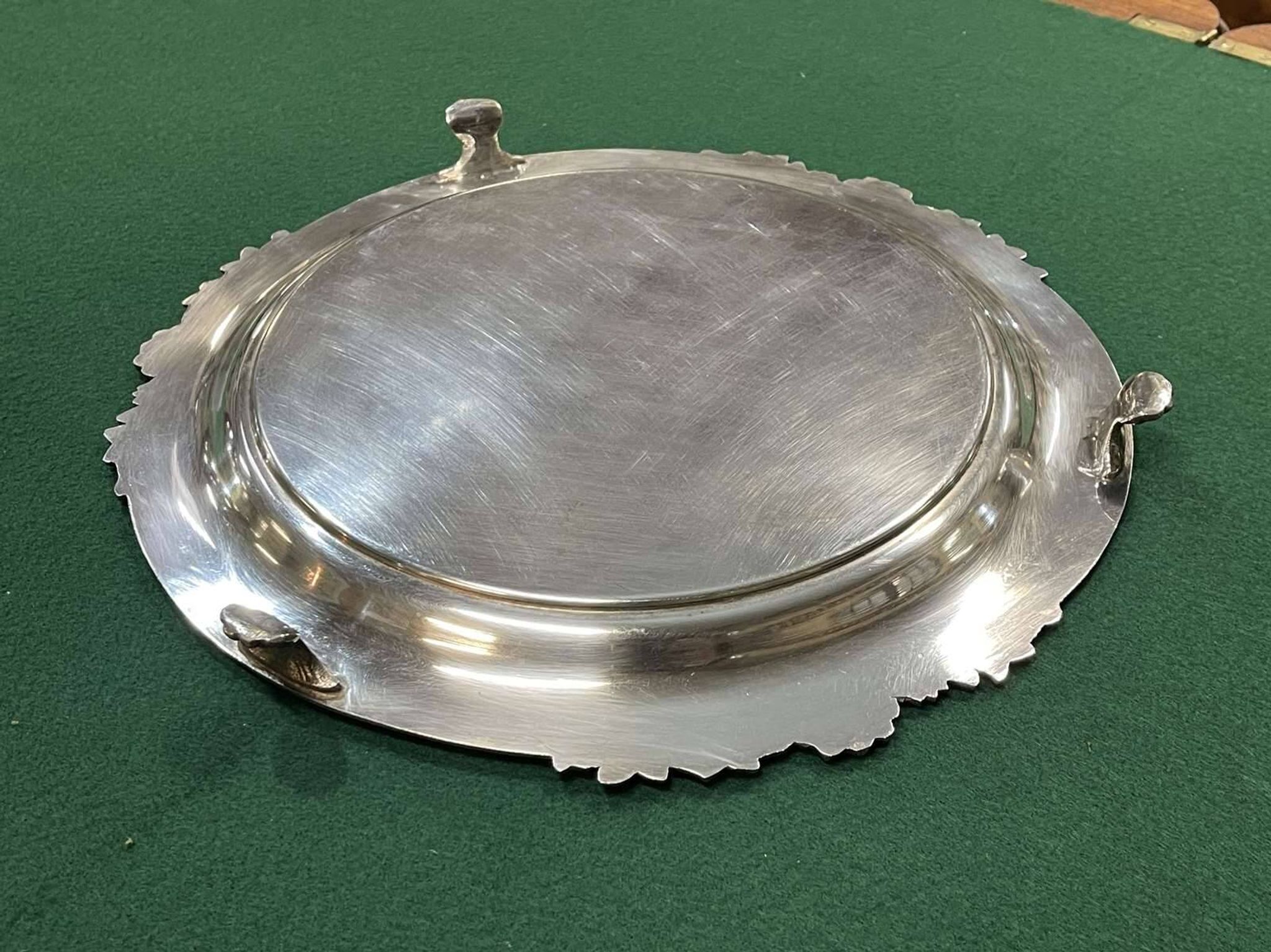 1930s English Silver Plated Tray