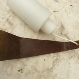 Wall light vintage philips wood and opaline