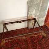 Gilded bronze and marble coffee table