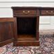 Classic English Desk with Black Leather