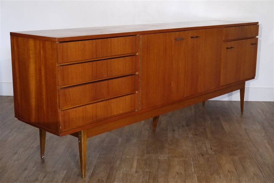Vintage Scandinavian teak sideboard from the 1960s