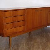 Vintage Scandinavian teak sideboard from the 1960s