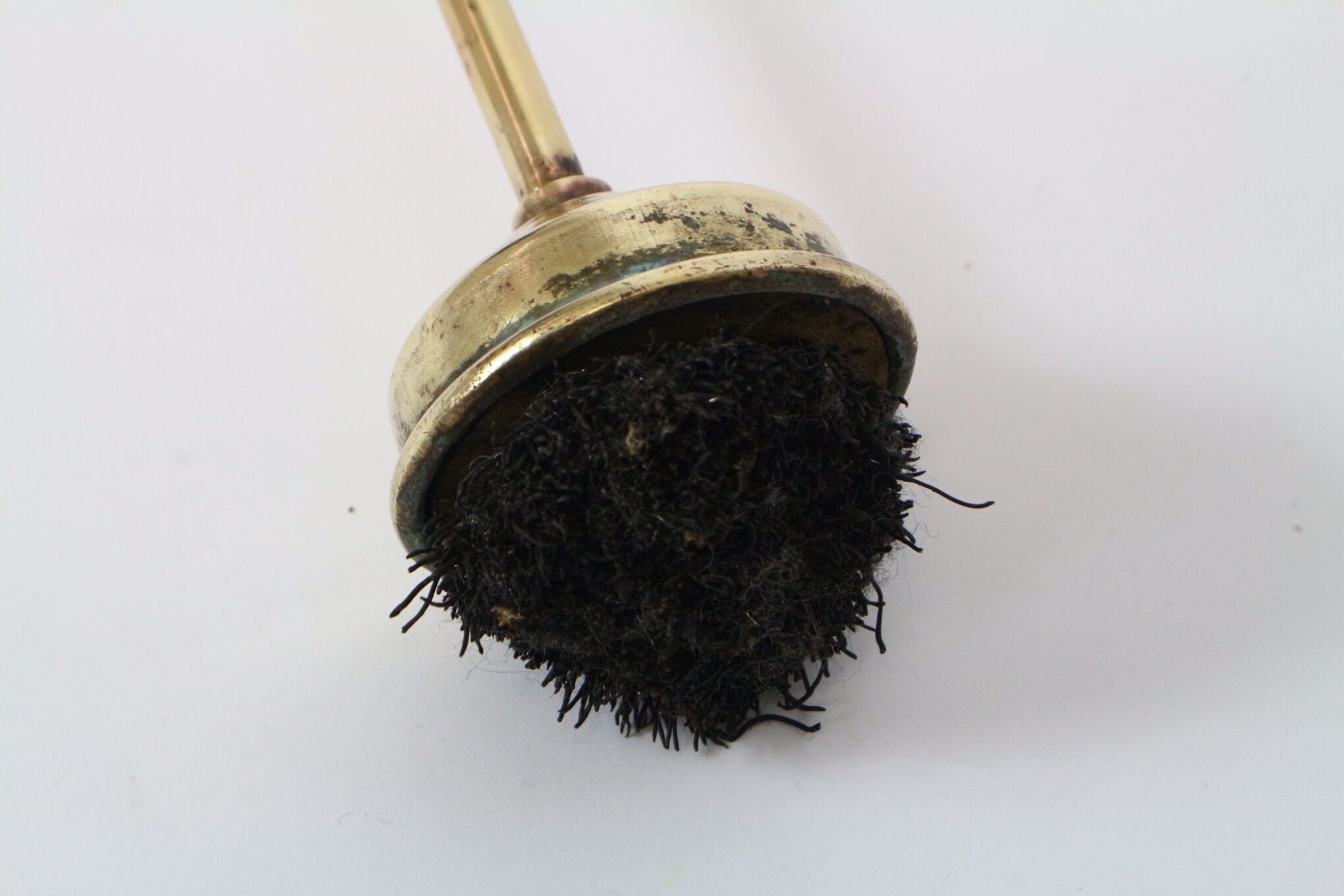 Vintage brass fireplace accessory set