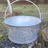 Old Galvanized Steel Basin