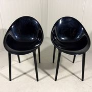 Philippe Starck glossy Super Impossible chairs, Kartell Italy