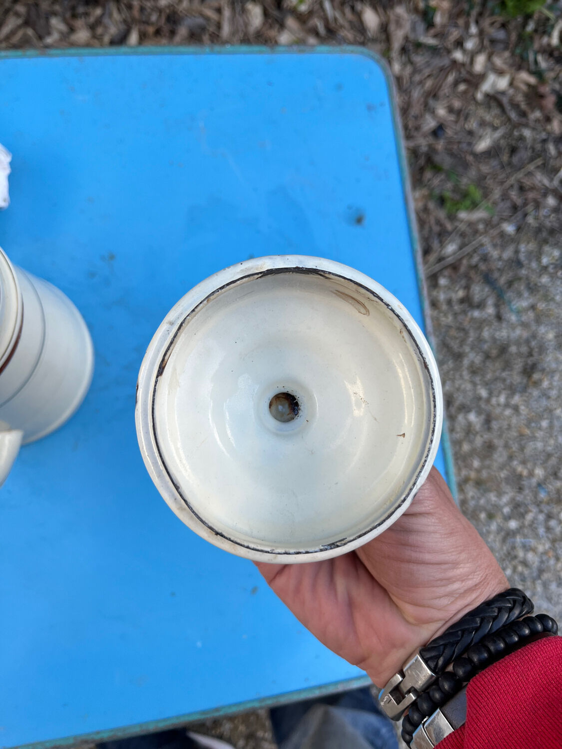 Enamelled coffee maker