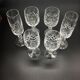 Cut crystal glasses: duo, 6 champagne, wine and water glasses from the 60s
