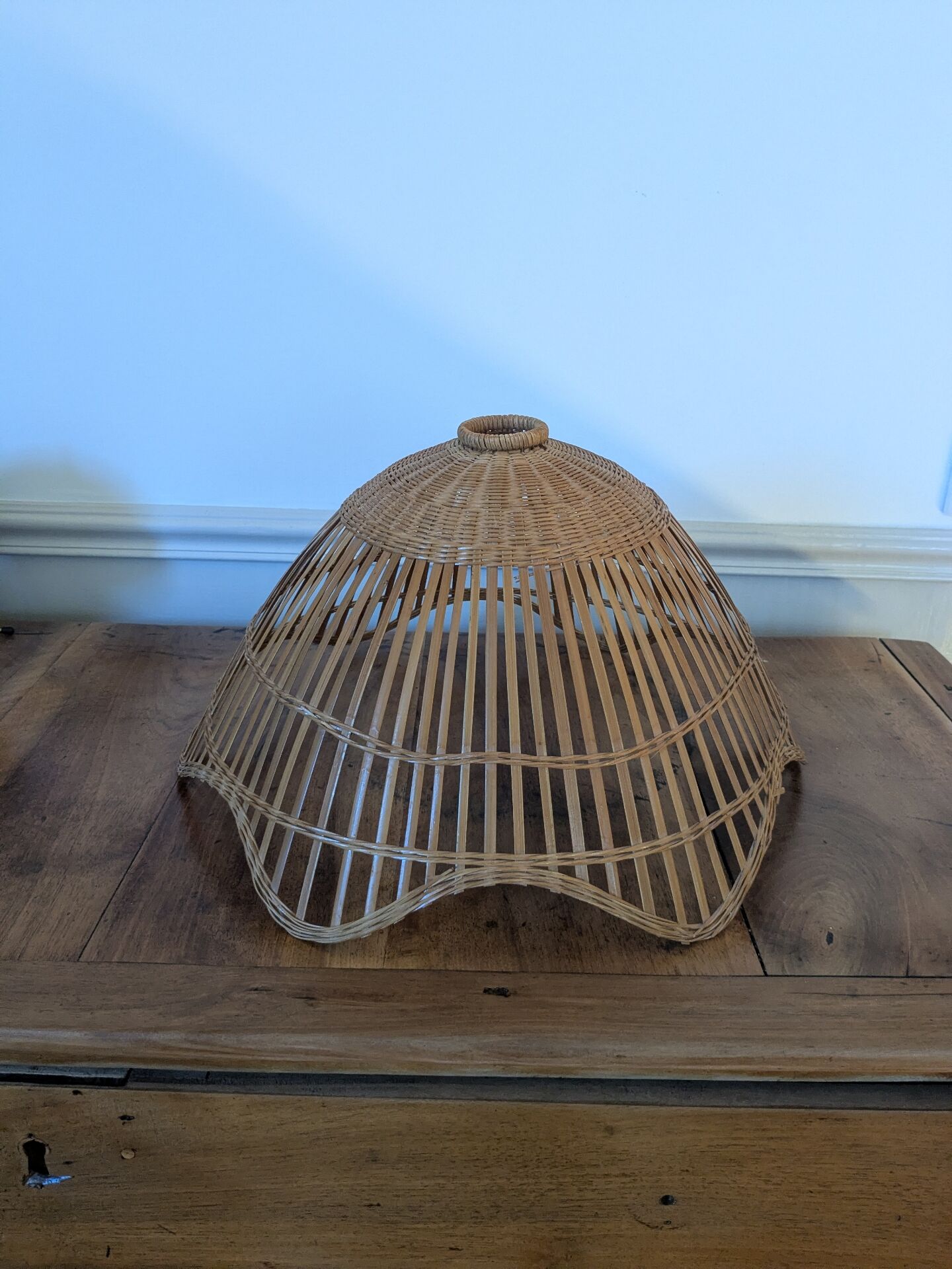 Rattan lampshade