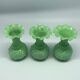 Ensemble de 9 vases opaline collar vases