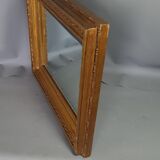 Old mirror beveled frame louis xvi style gilded stucco wood 58x48,5 cm sb