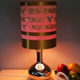 Gold and silver table lamp from the 70s