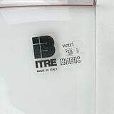 White and Red Murano Wall Light by Itre, Italy, 1980s