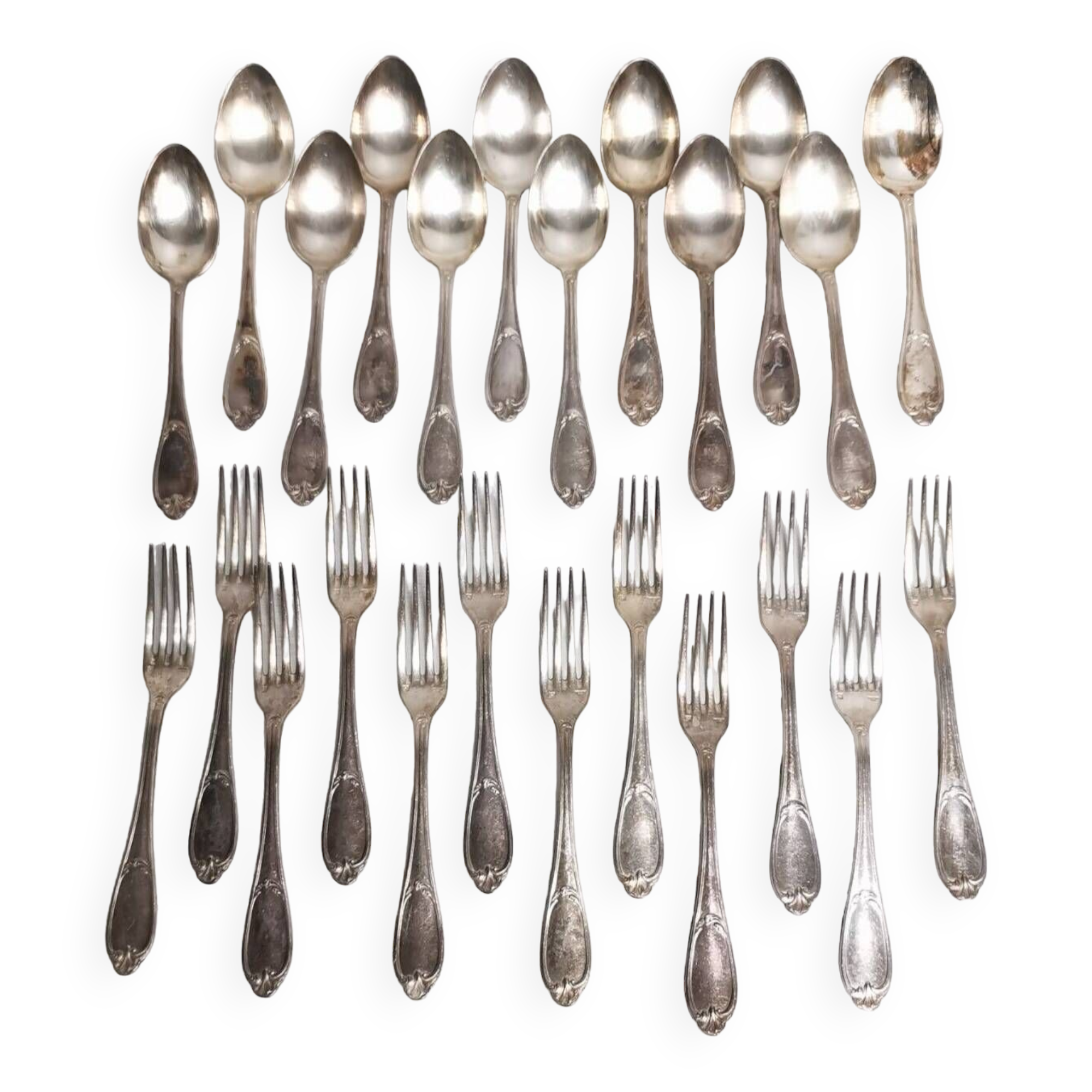 Ménagère Boulenger - Couverts En Argent Plaqué - Fourchettes, Cuillères - Coffret France