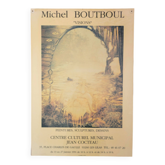 Affiche Exposition "Visions" Michel Boutboul, 1991