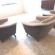 Trio armchairs club 50s grey