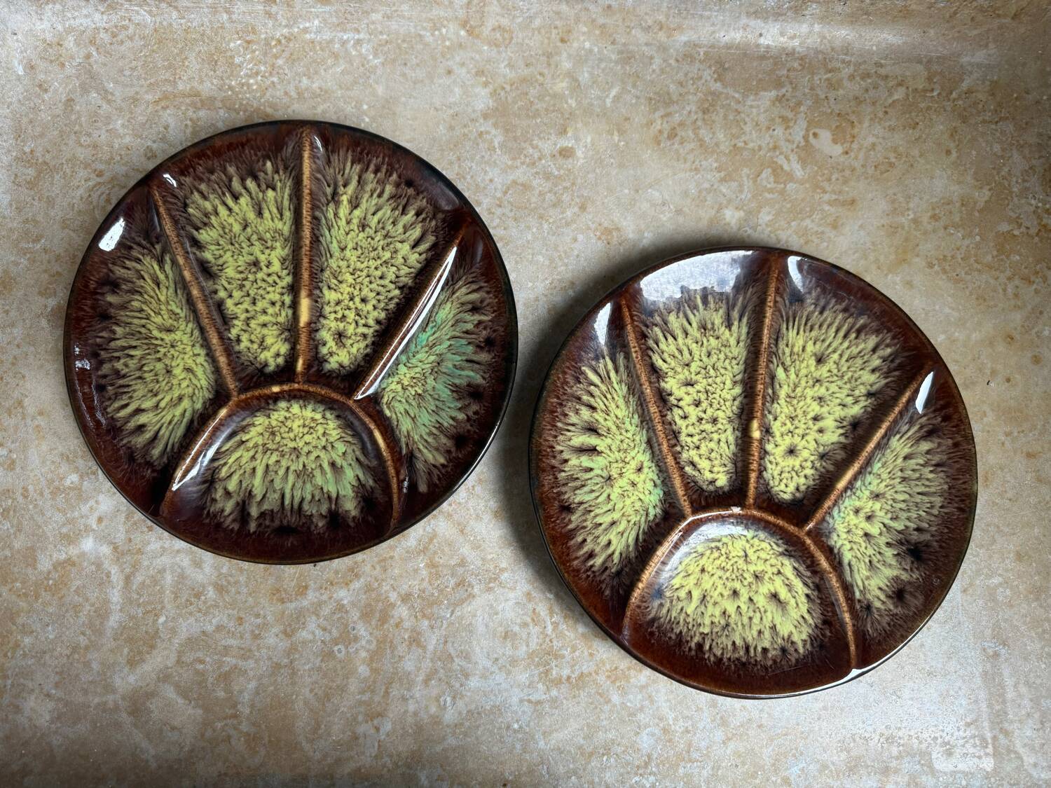 Vallauris fondue plates