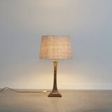 Lampe de table Hansen Lighting en bronze, États-Unis 1960