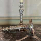 Paire De Bougeoirs De Wolfers De Style Louis XVI, Argent Massif Poinçon Du